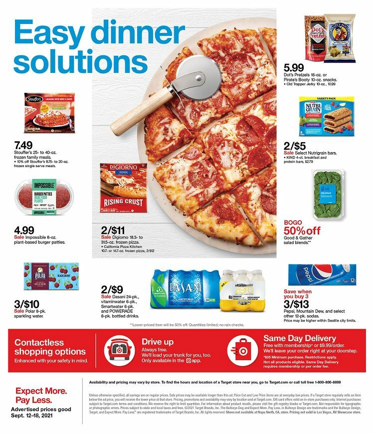 Target Weekly Ad from September 12