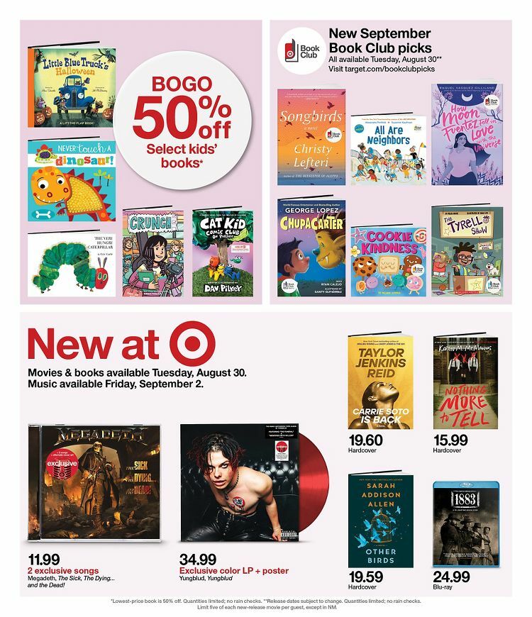 Target Weekly Ad from August 28