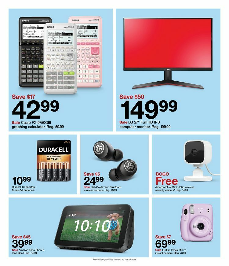 Target Weekly Ad from August 28