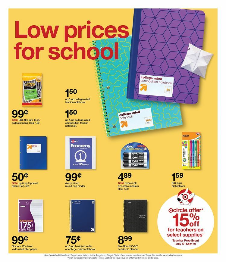 Target Weekly Ad from September 4
