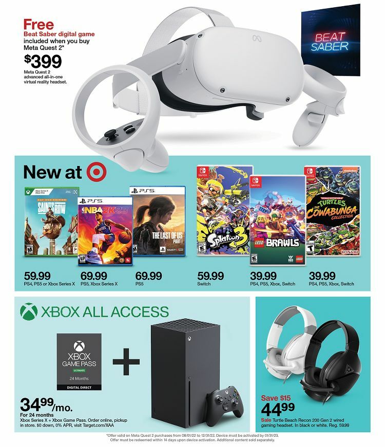 Target Weekly Ad from September 11