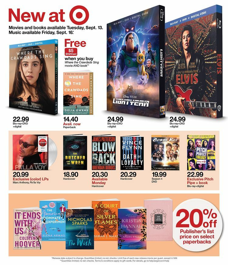 Target Weekly Ad from September 11