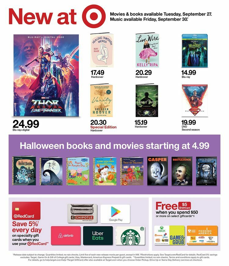 Target Weekly Ad from September 25