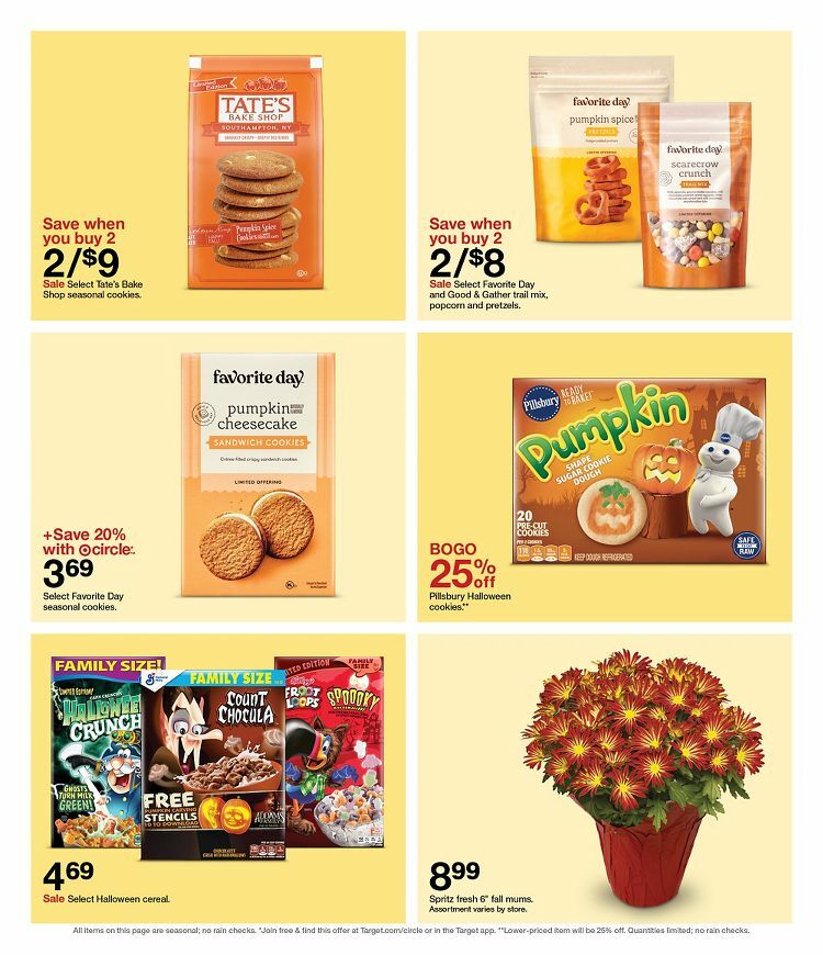 Target Weekly Ad from September 25