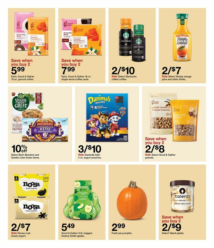 Target Weekly Ad from October 2