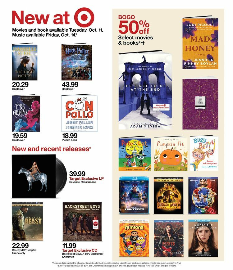 Target Weekly Ad from October 9