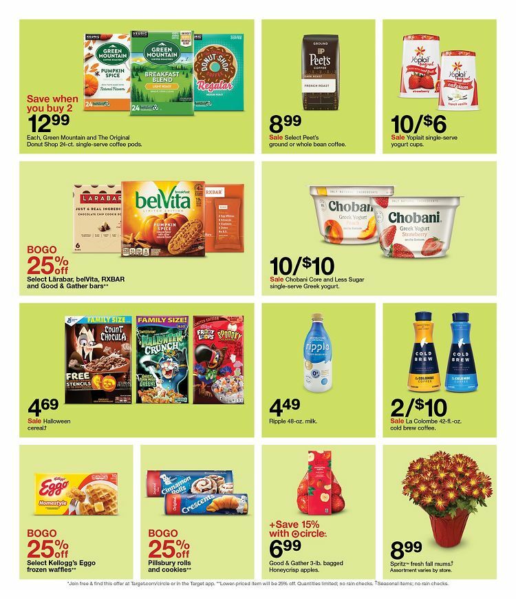Target Weekly Ad from October 9