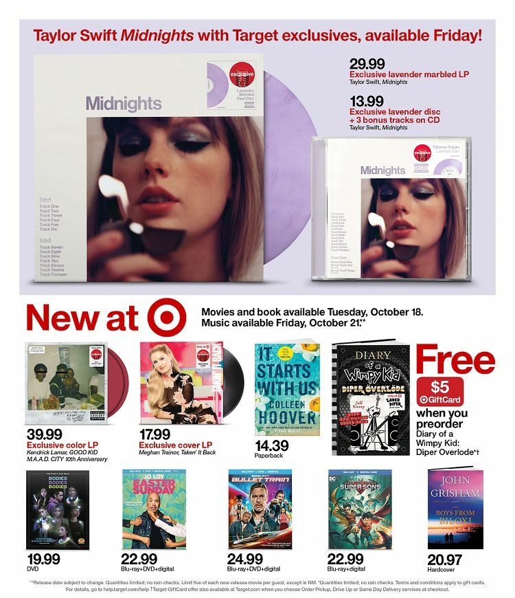 Target Weekly Ad from October 16