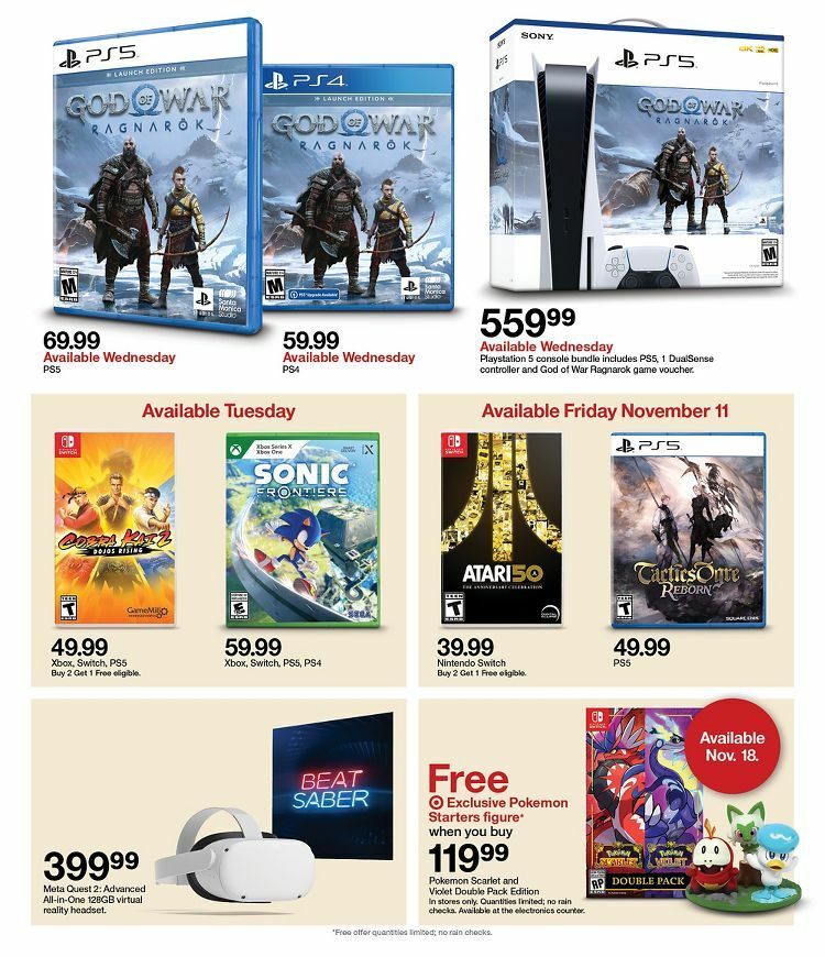 Target Weekly Ad from November 6