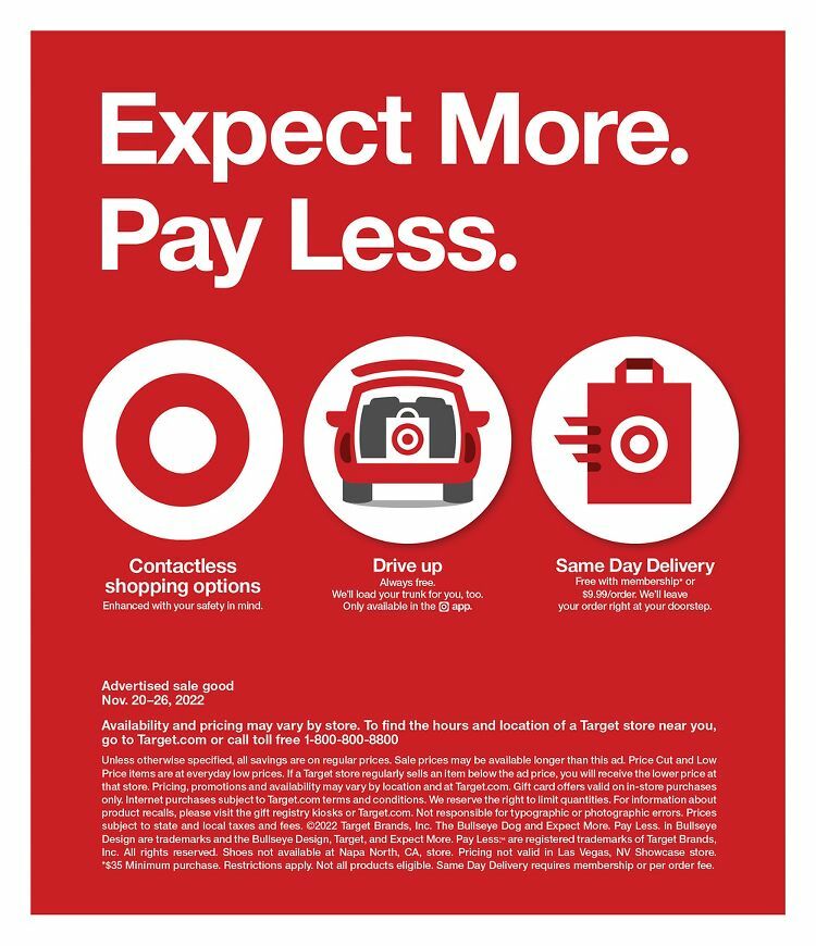 Target Weekly Ad from November 20