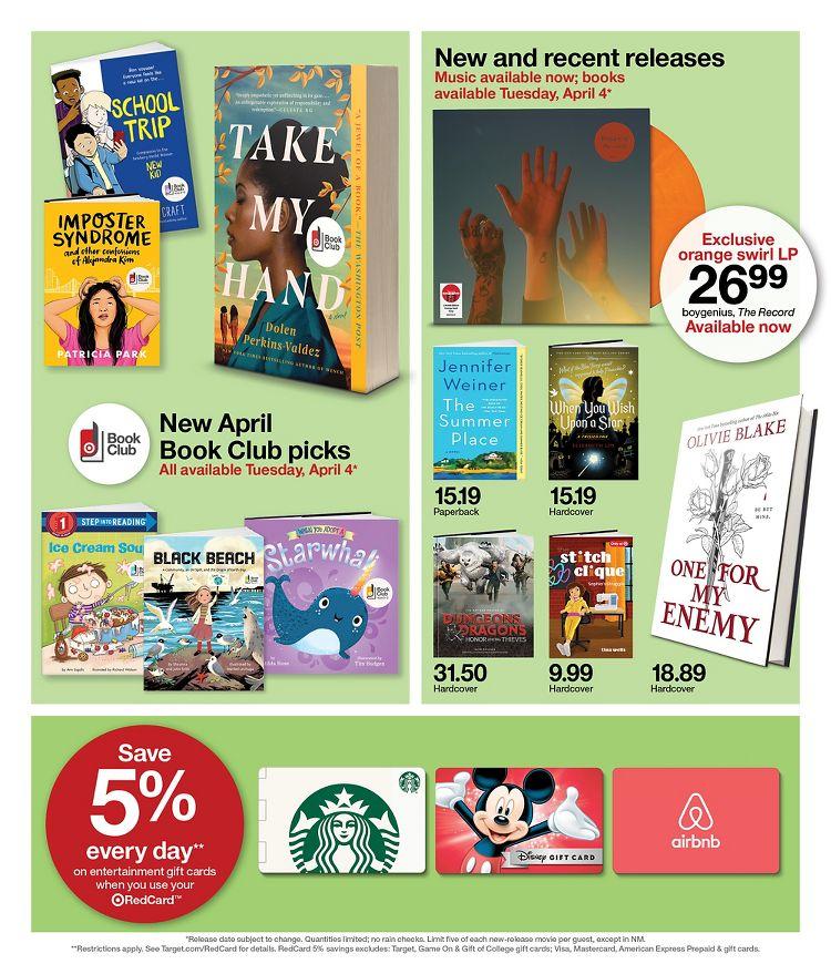 Target Weekly Ad from April 2