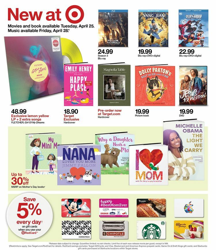 Target Weekly Ad from April 30