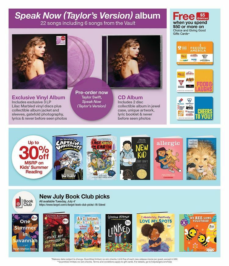 Target Weekly Ad from July 2