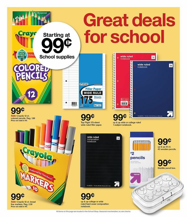Target Weekly Ad from July 2