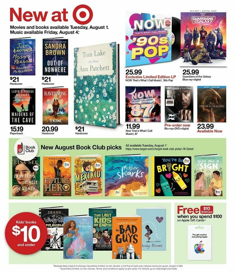 Target Weekly Ad from July 30