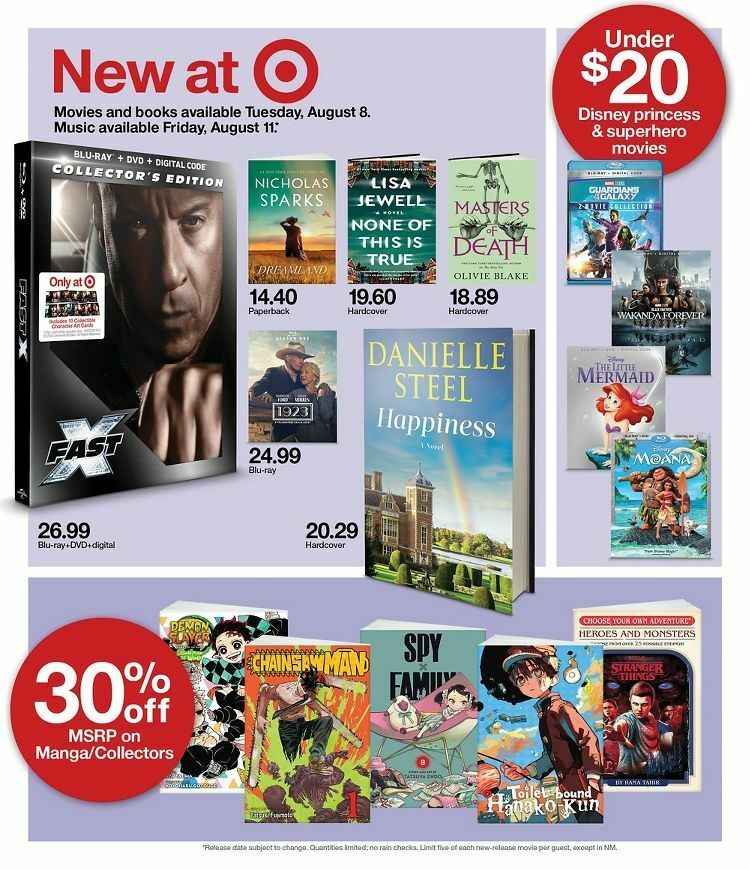 Target Weekly Ad from August 6