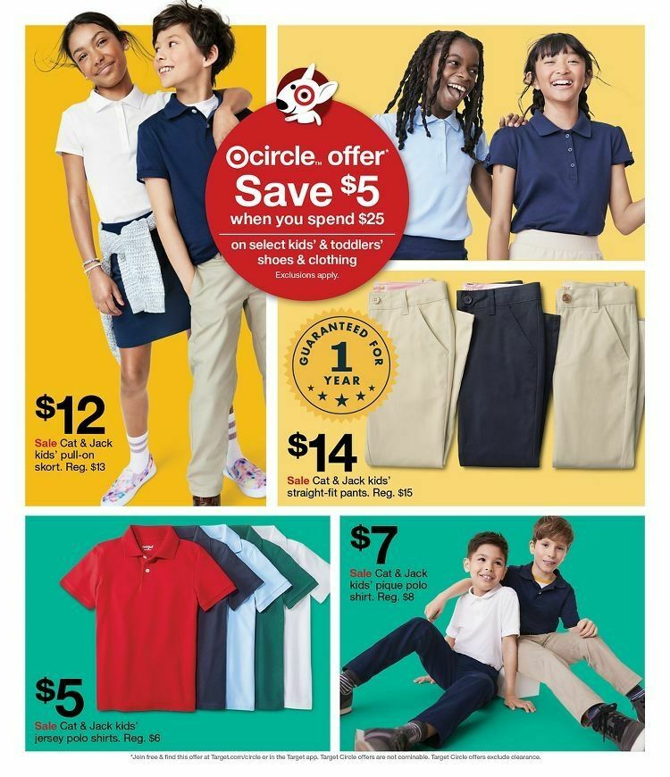 Target Weekly Ad from August 6