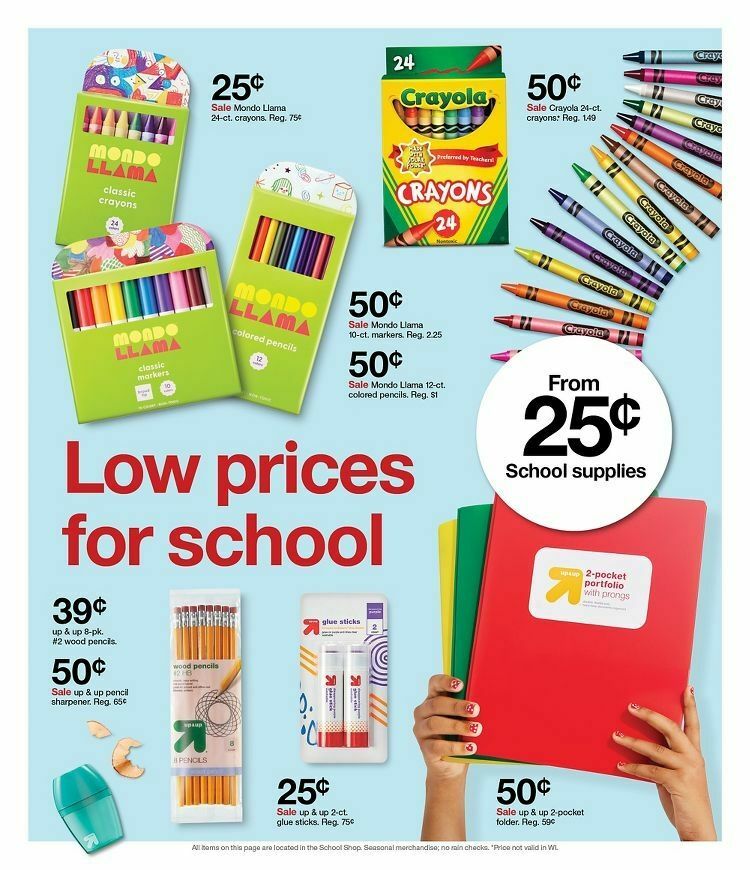 Target Weekly Ad from August 6
