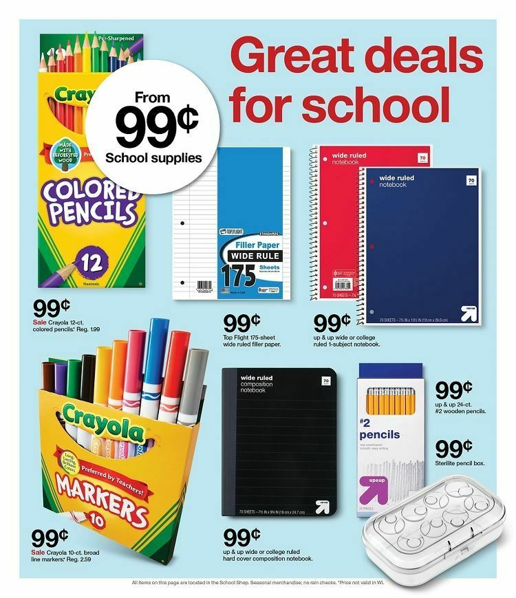 Target Weekly Ad from August 6
