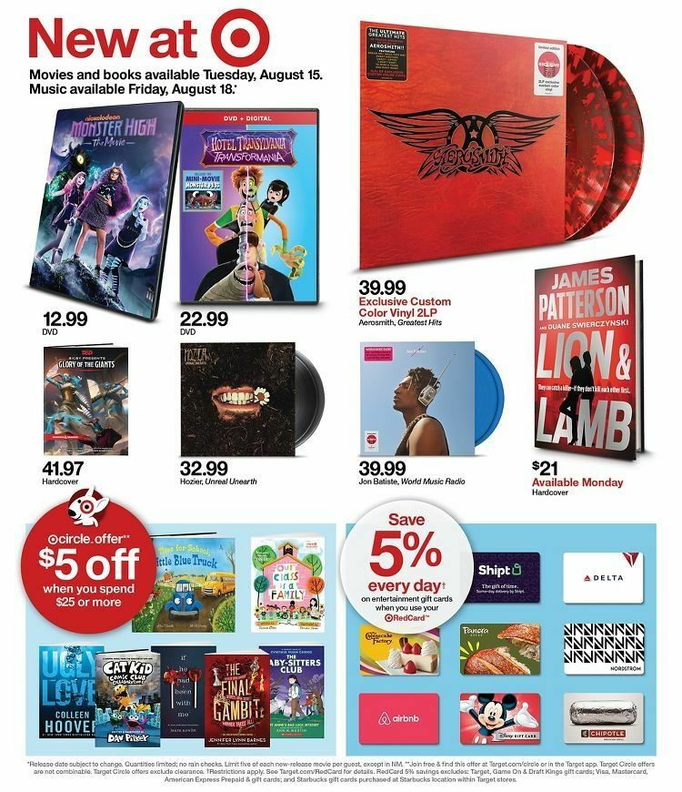 Target Weekly Ad from August 13