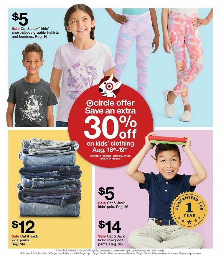 Target Weekly Ad from August 13