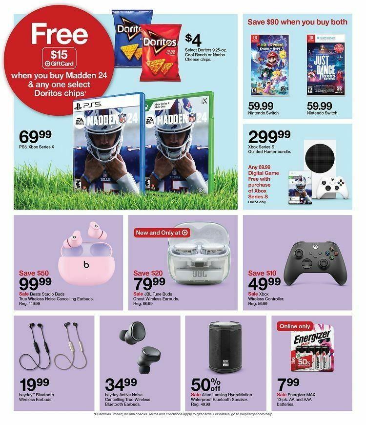 Target Weekly Ad from August 20