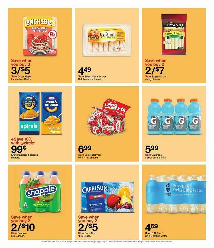 Target Weekly Ad from August 20