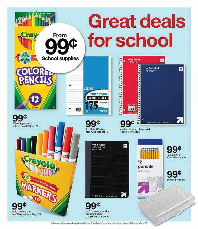 Target Weekly Ad from August 20