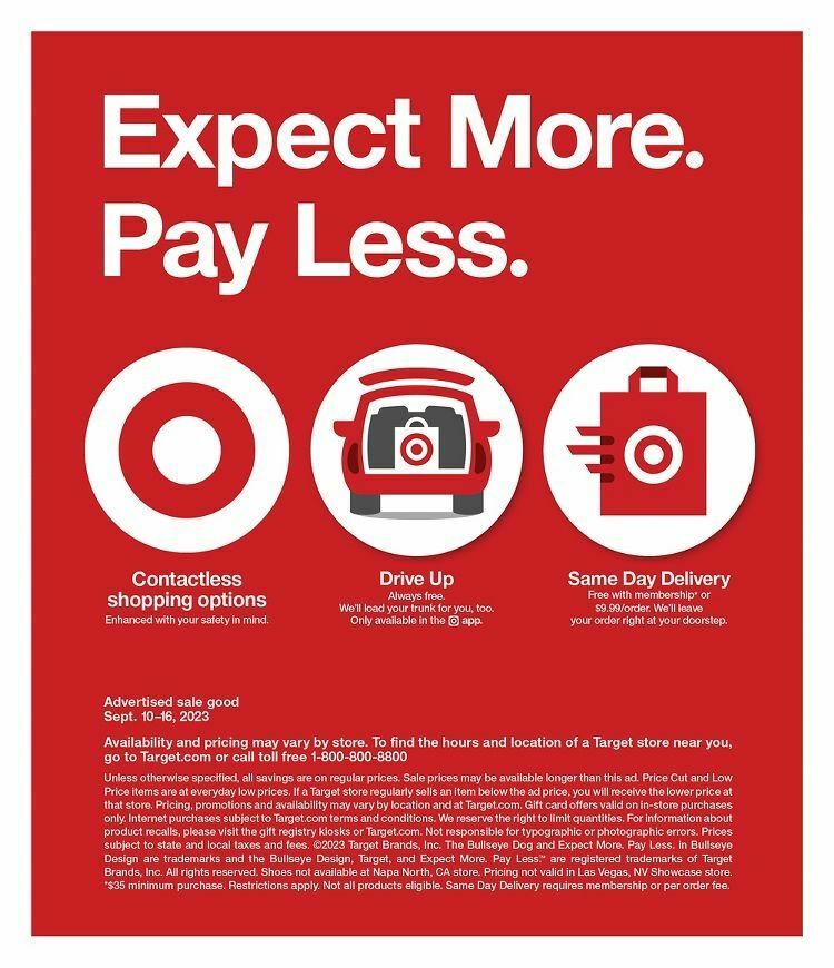 Target Weekly Ad from September 10
