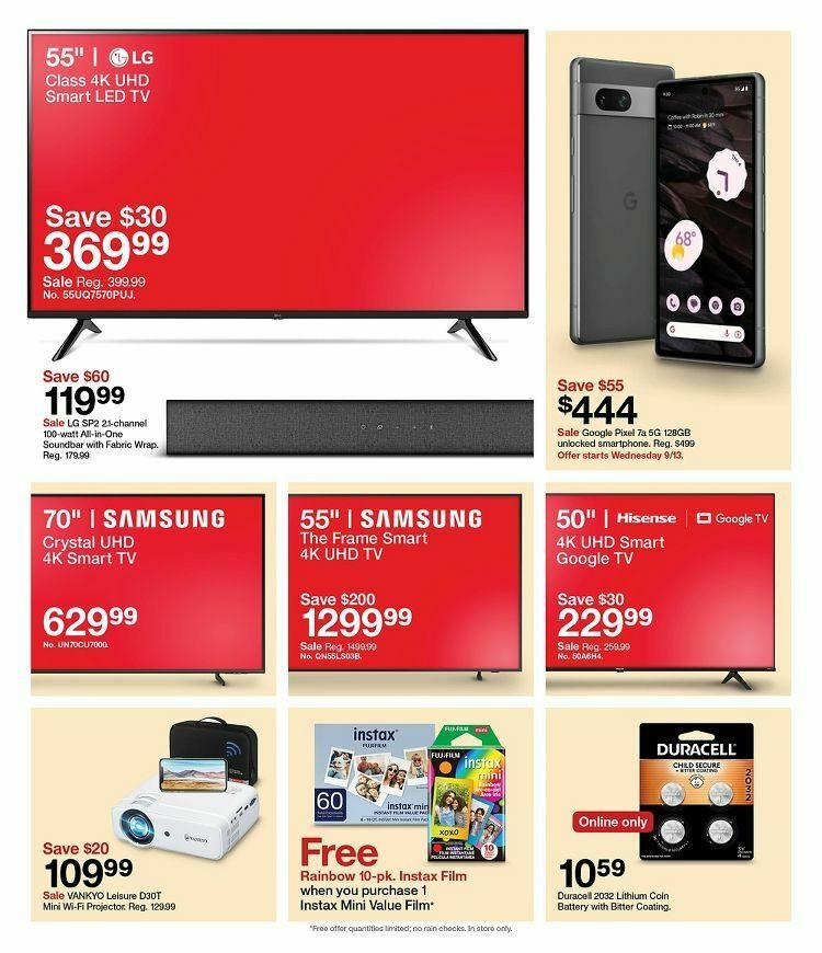 Target Weekly Ad from September 10