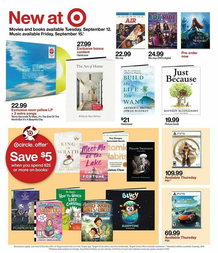 Target Weekly Ad from September 10
