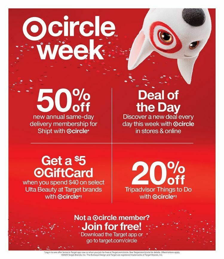 Target Weekly Ad from October 1