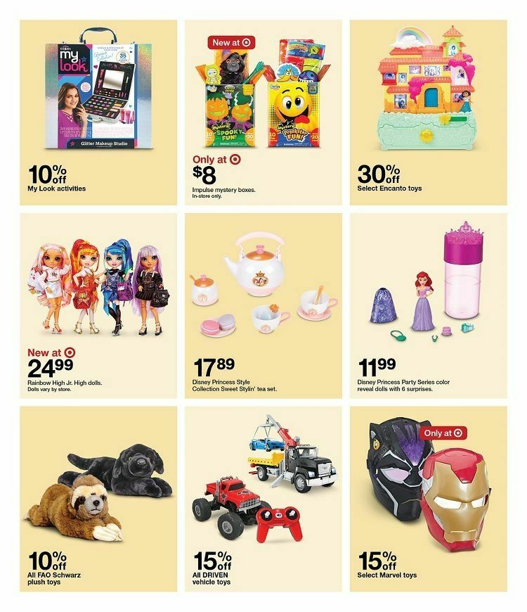 Target Weekly Ad from October 1