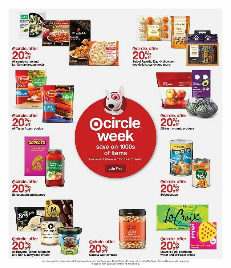 Target Weekly Ad from October 1