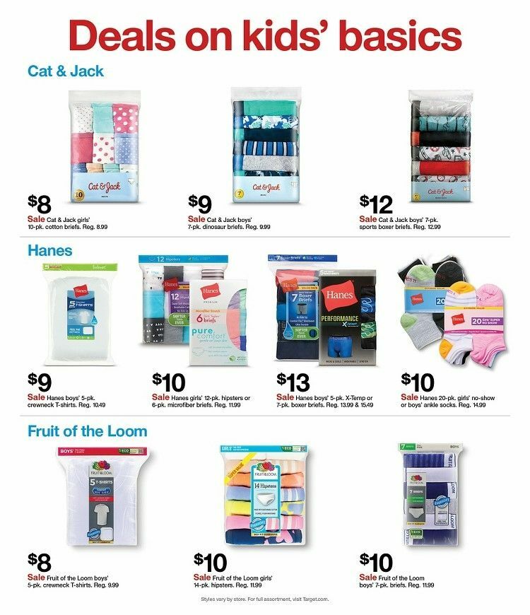 Target Weekly Ad from August 18