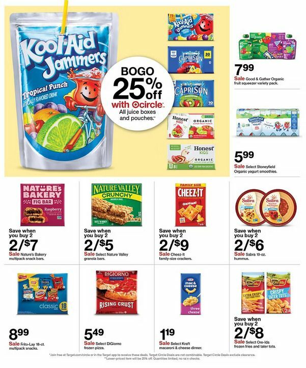 Target Weekly Ad from August 25