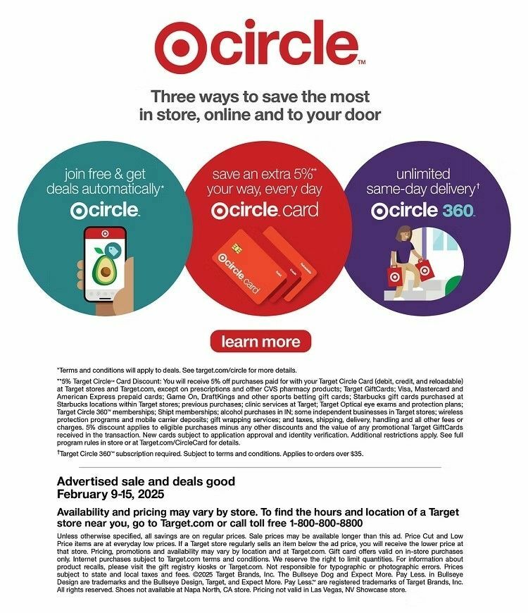 Target Weekly Ad from February 9