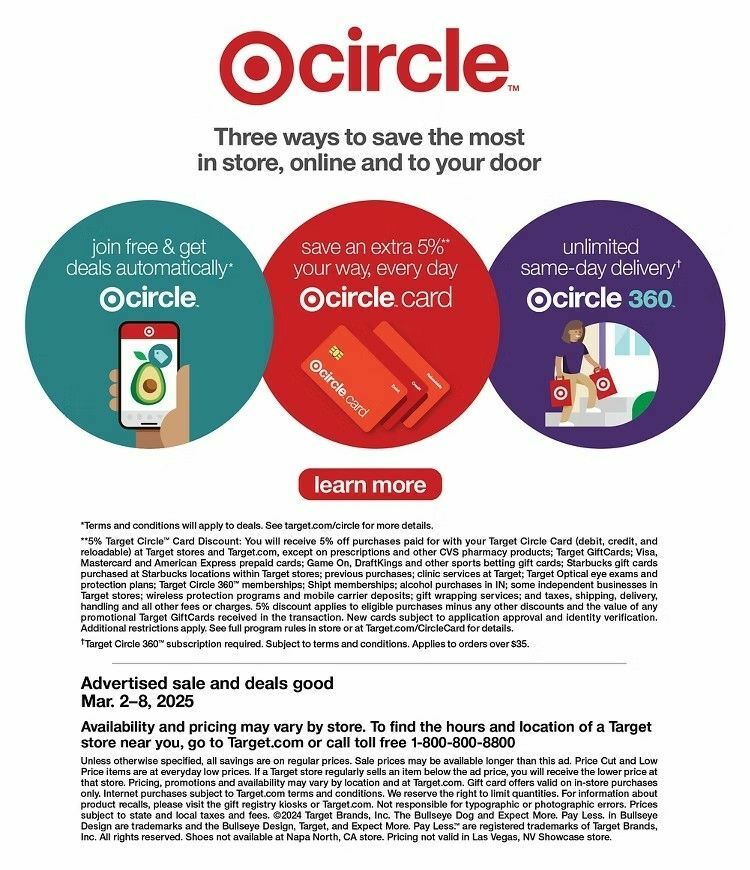 Target Weekly Ad from March 2