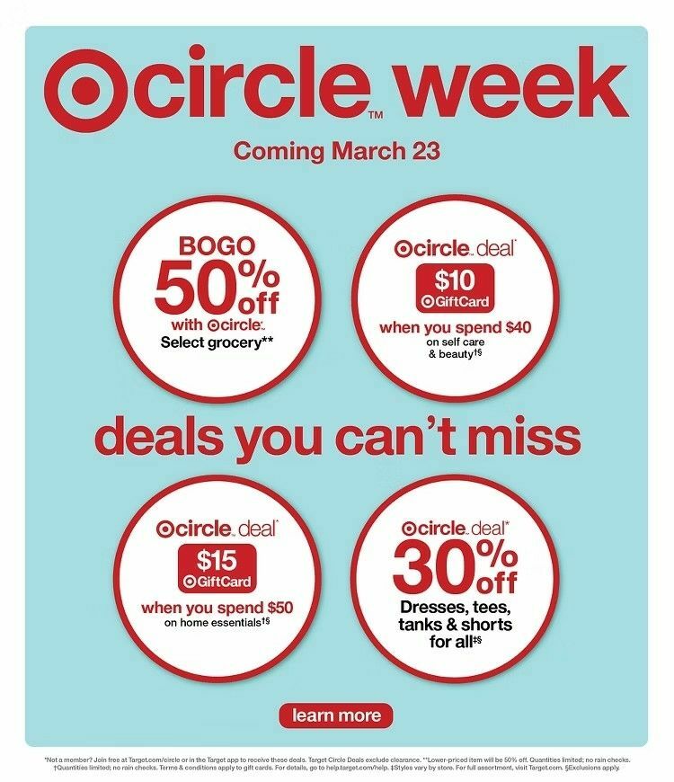 Target Weekly Ad from March 16