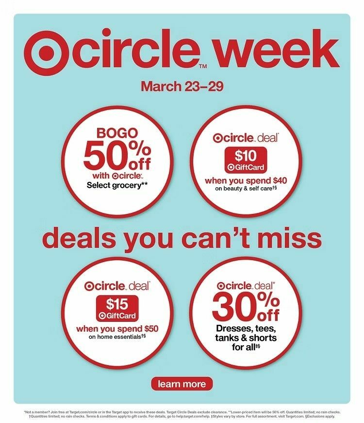 Target Weekly Ad from March 23