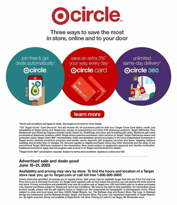 Target Weekly Ad from June 15