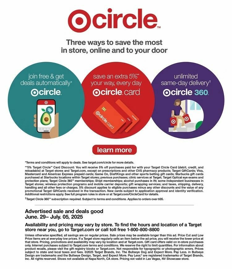 Target Weekly Ad from June 29