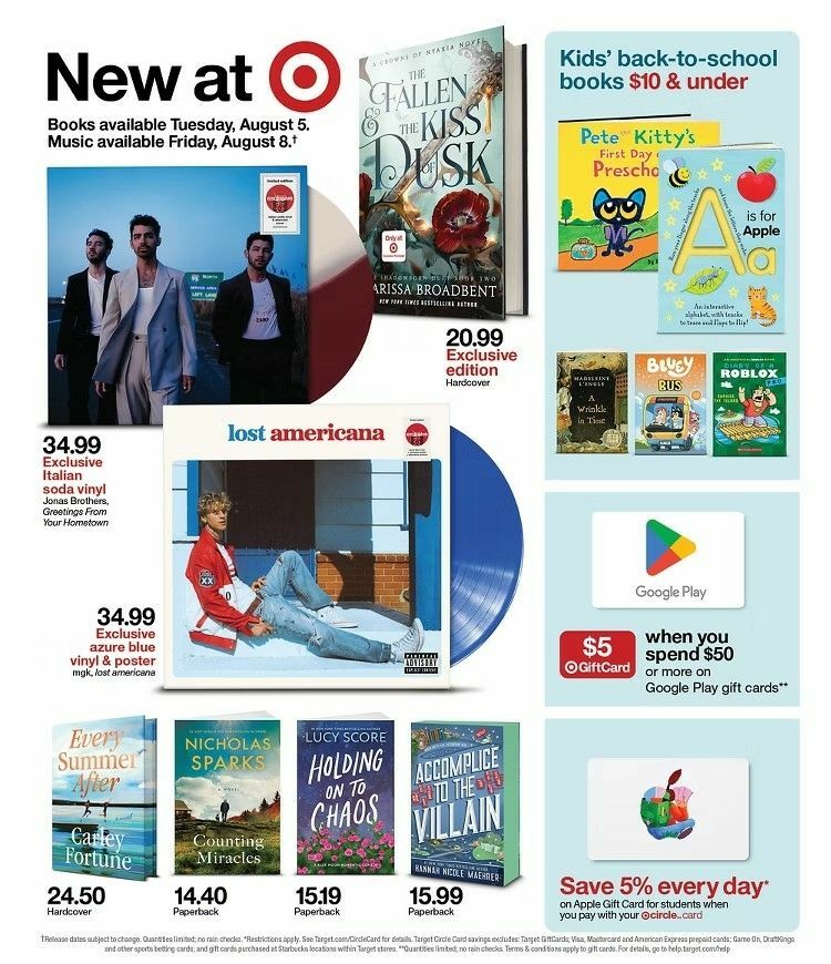 Target Weekly Ad from August 3