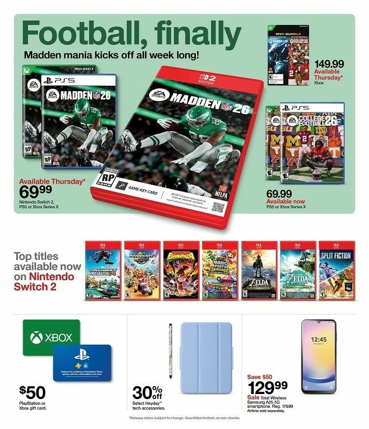 Target Weekly Ad from August 10