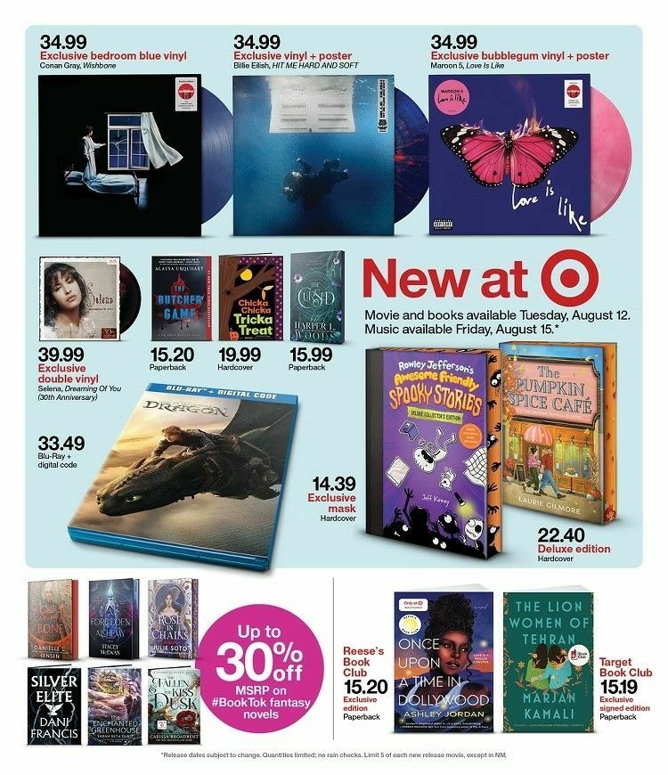 Target Weekly Ad from August 10
