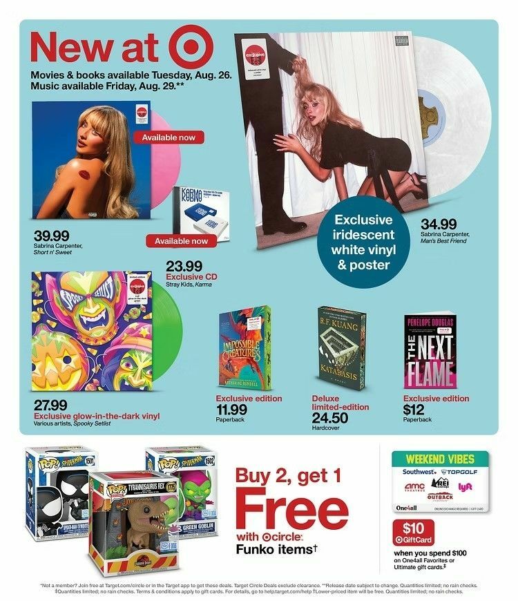 Target Weekly Ad from August 24
