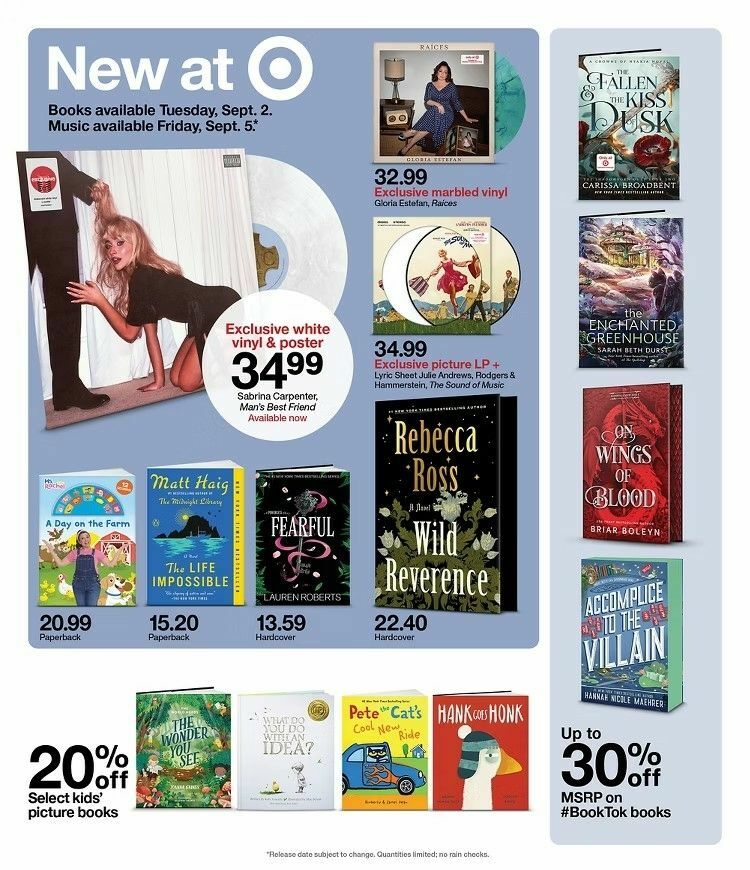 Target Weekly Ad from August 31