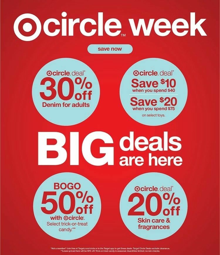 Target Weekly Ad from October 5