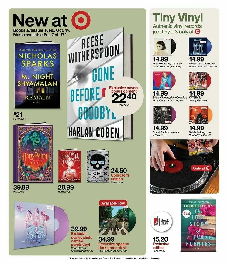Target Weekly Ad from October 12