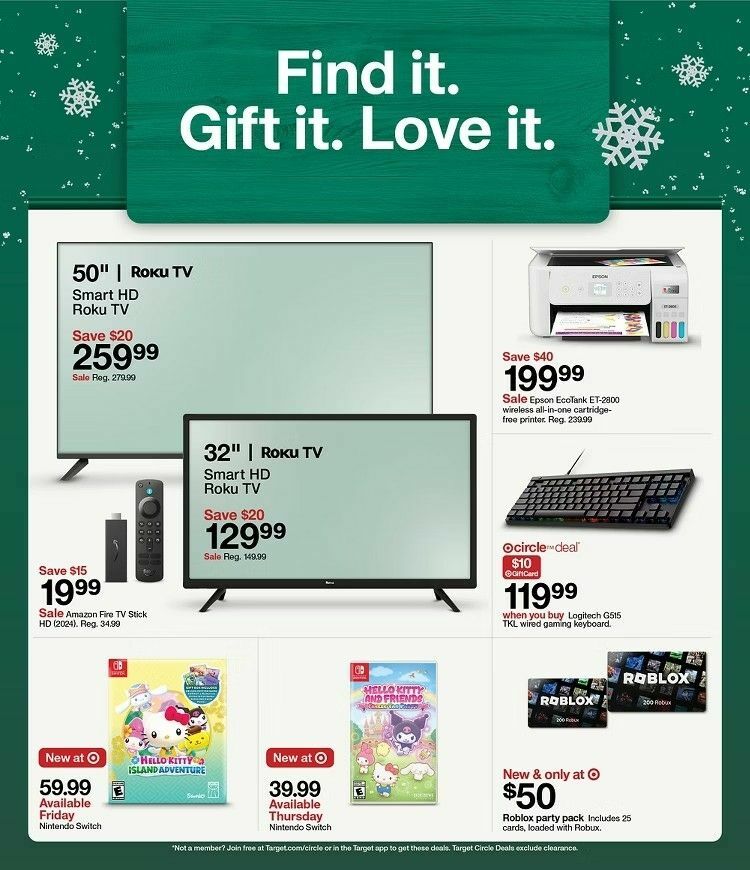 Target Weekly Ad from November 2